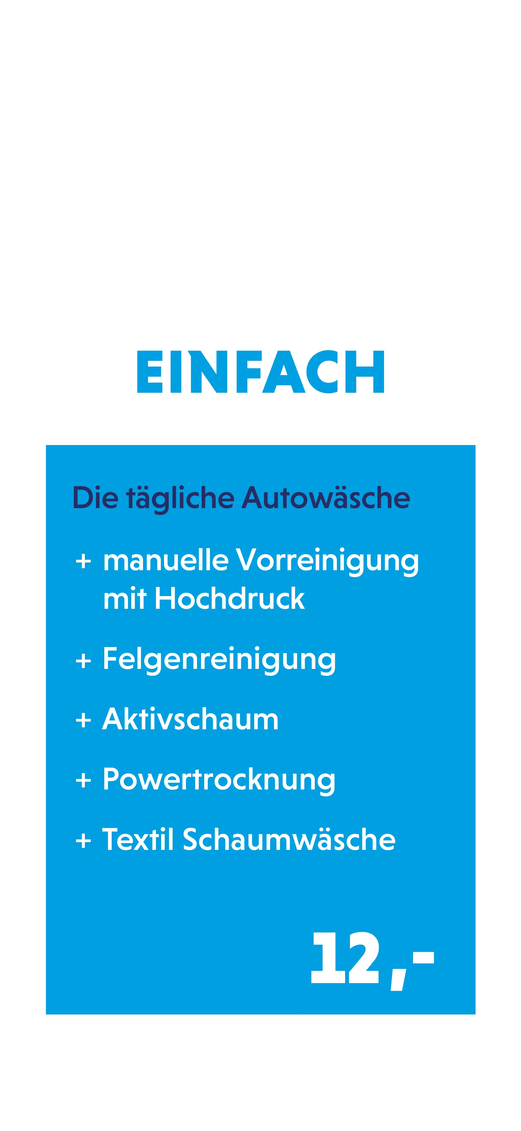 Einfach Waschprogramm